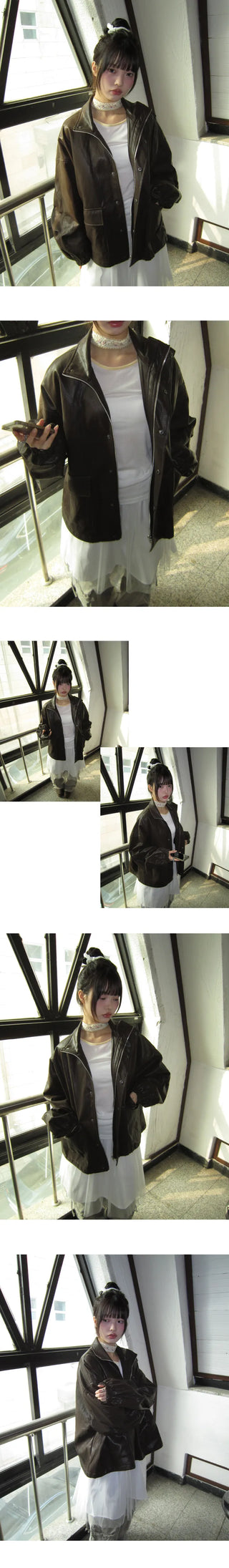 Marant Big Pocket Leather Jacket