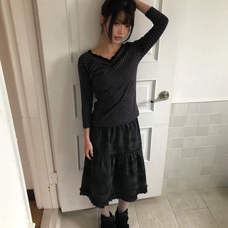 Deron Military Camo Midi Skirt