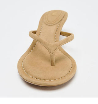 Round Toe Heel Flip-Flops