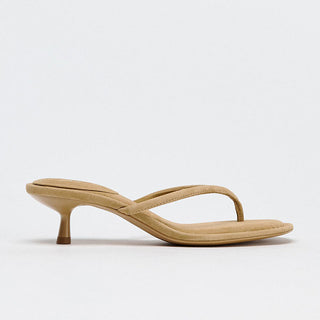 Round Toe Heel Flip-Flops