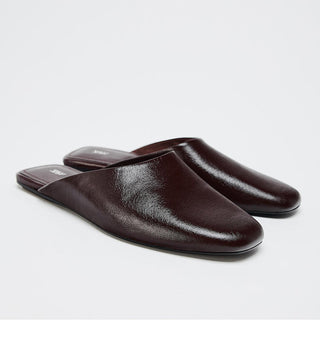 Round Toe Muller Slippers