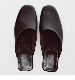 Round Toe Muller Slippers
