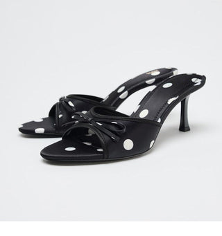 High Heel Bow Sandals