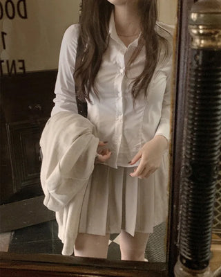 (basic/cropped) Striped shirt - 3 colors