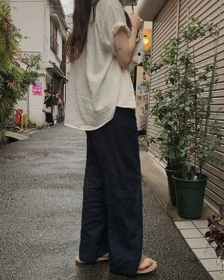 Wood Linen Wide Pants - 6 Colors
