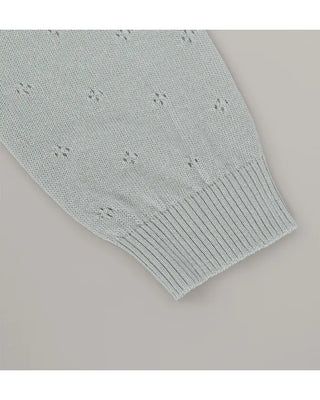Perforated cardigan