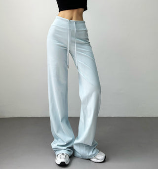 slim straight pants