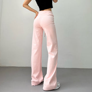 slim straight pants
