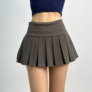 wool pleated skirt