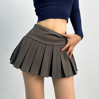 wool pleated skirt