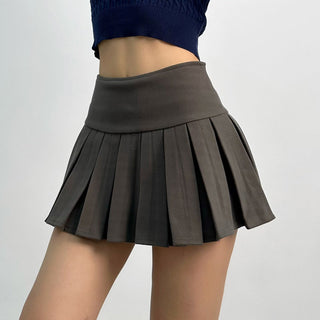 wool pleated skirt