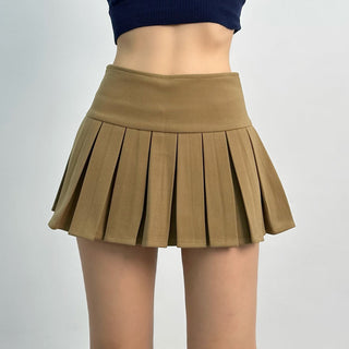 wool pleated skirt
