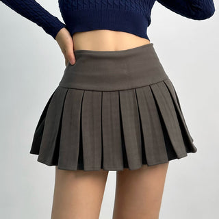 wool pleated skirt