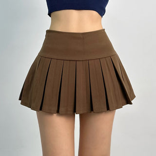 wool pleated skirt