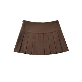 wool pleated skirt
