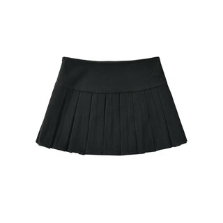 wool pleated skirt