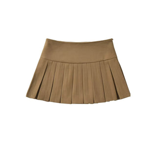 wool pleated skirt