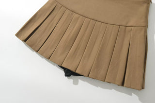 wool pleated skirt
