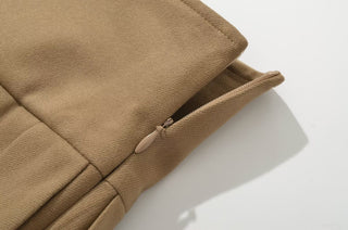 wool pleated skirt