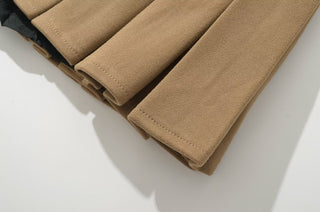 wool pleated skirt