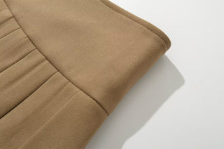 wool pleated skirt