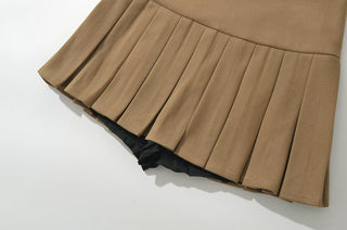 wool pleated skirt