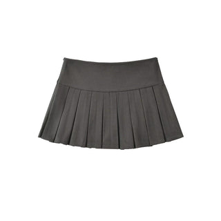 wool pleated skirt