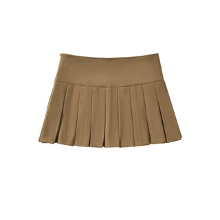 wool pleated skirt