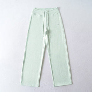 drawstring wide pants