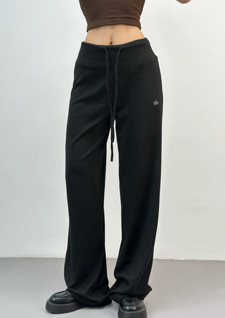 drawstring wide pants