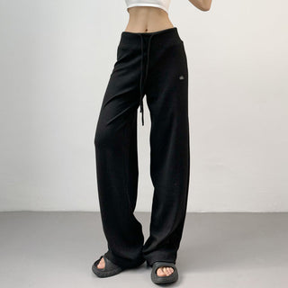 drawstring wide pants