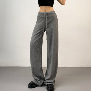 drawstring wide pants