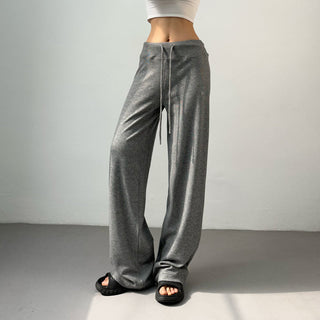 drawstring wide pants