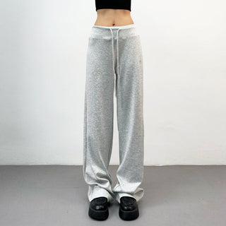 drawstring wide pants