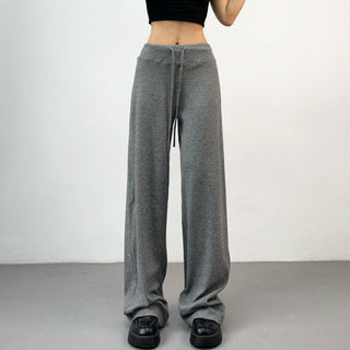 drawstring wide pants
