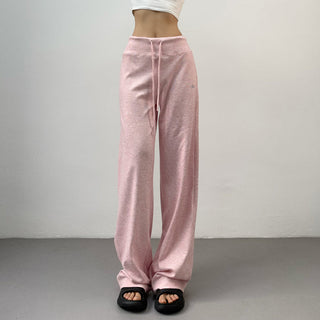 drawstring wide pants