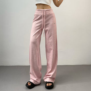 drawstring wide pants