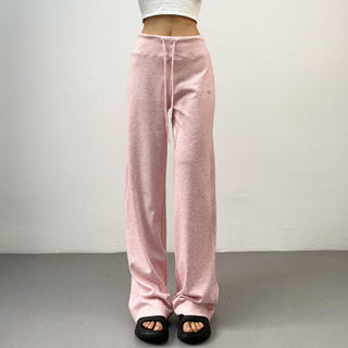 drawstring wide pants