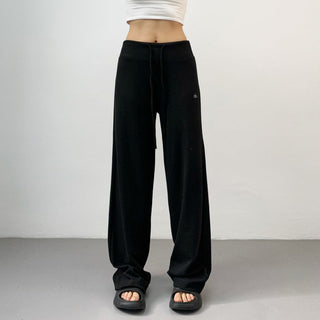 drawstring wide pants