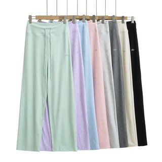 drawstring wide pants