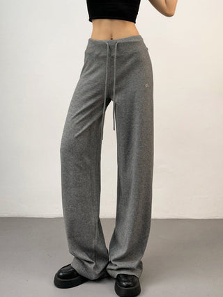 drawstring wide pants