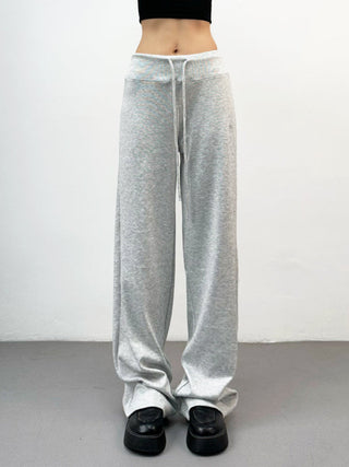 drawstring wide pants