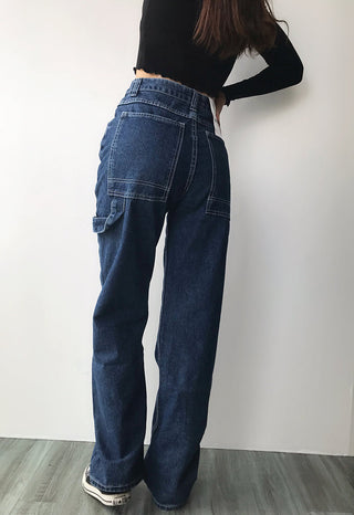 white straight jeans