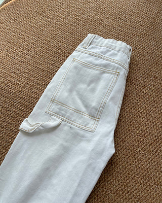 white straight jeans