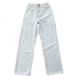 white straight jeans