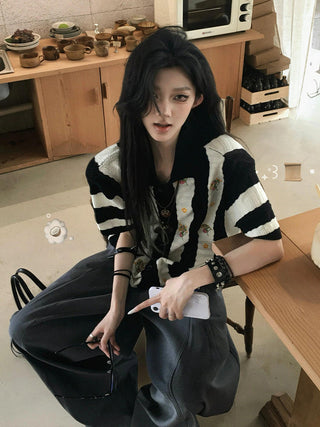 stripe strawberry shirt