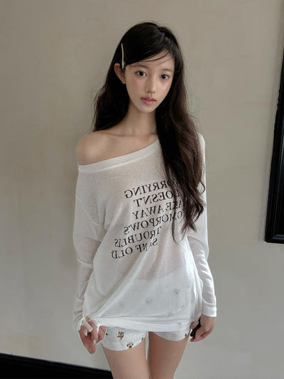 sheer long sleeve