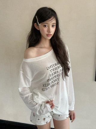 sheer long sleeve