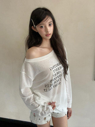 sheer long sleeve