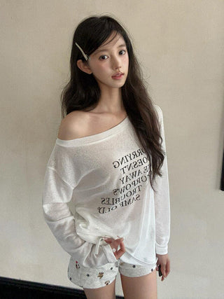sheer long sleeve